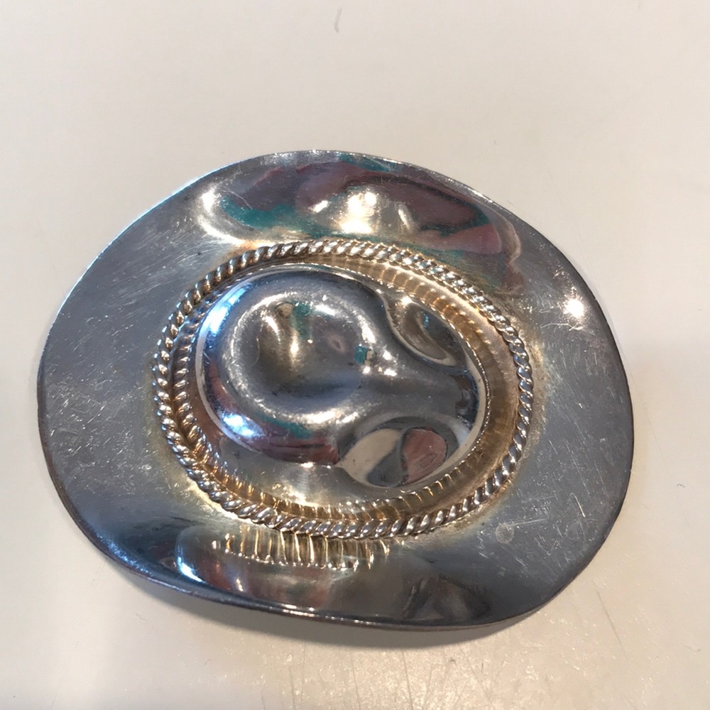 Sterling silver cowboy hat pin